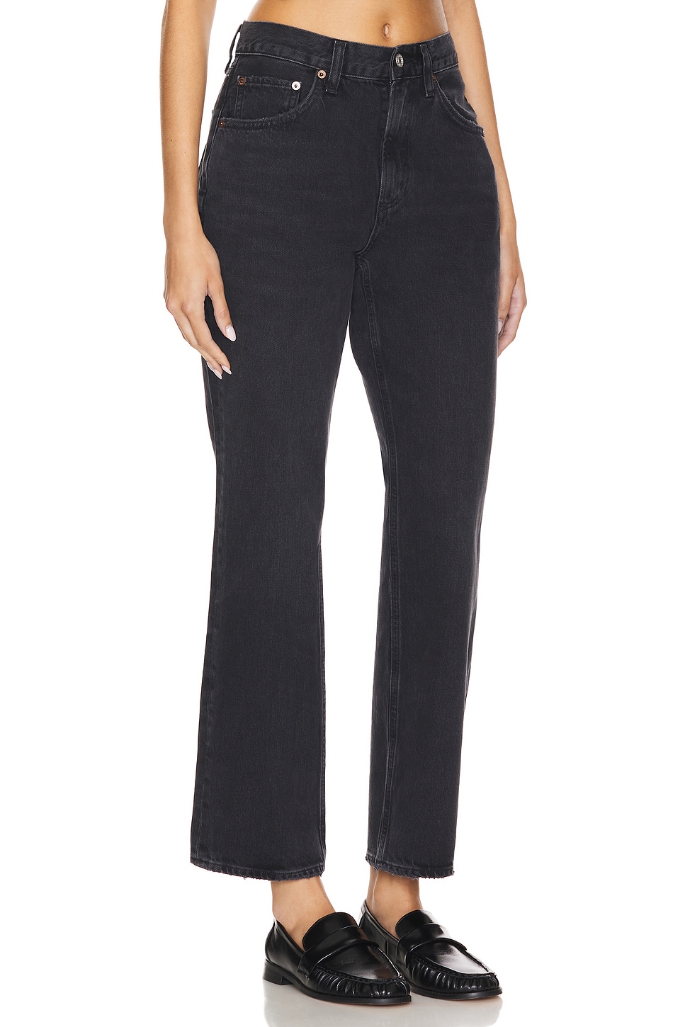 Valen Mid Rise Vintage Straight Jeans - Thumbnail 2