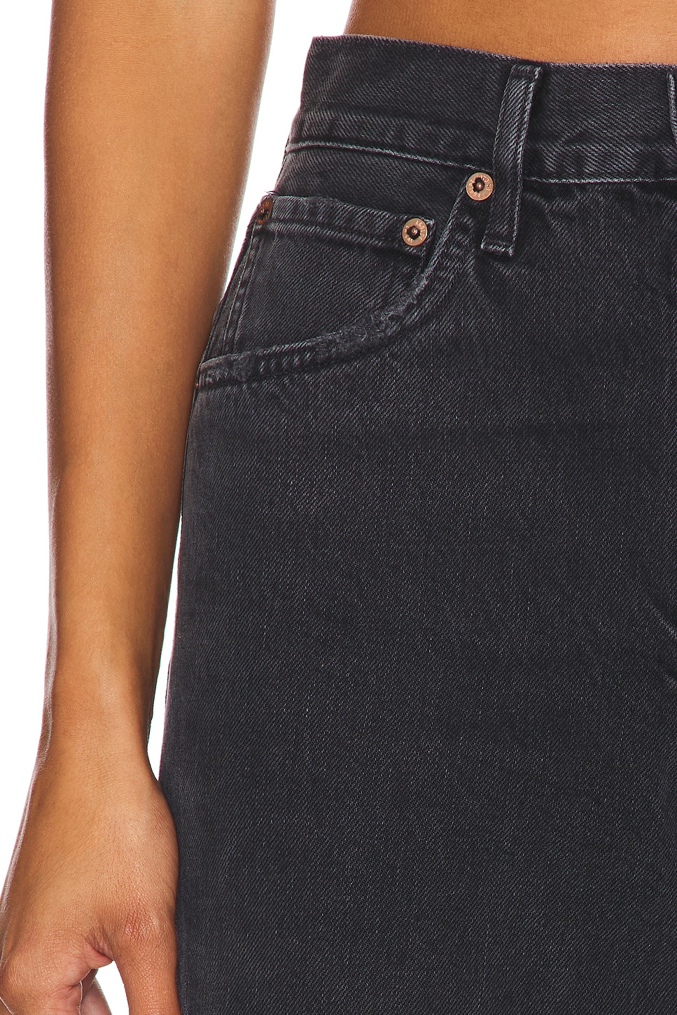 デニム・ジーパン AGOLDE Women Denim Pants A154C1157 HITCH Black 90's Pinch Waist High Rise Straight in Hitch – AGOLDE