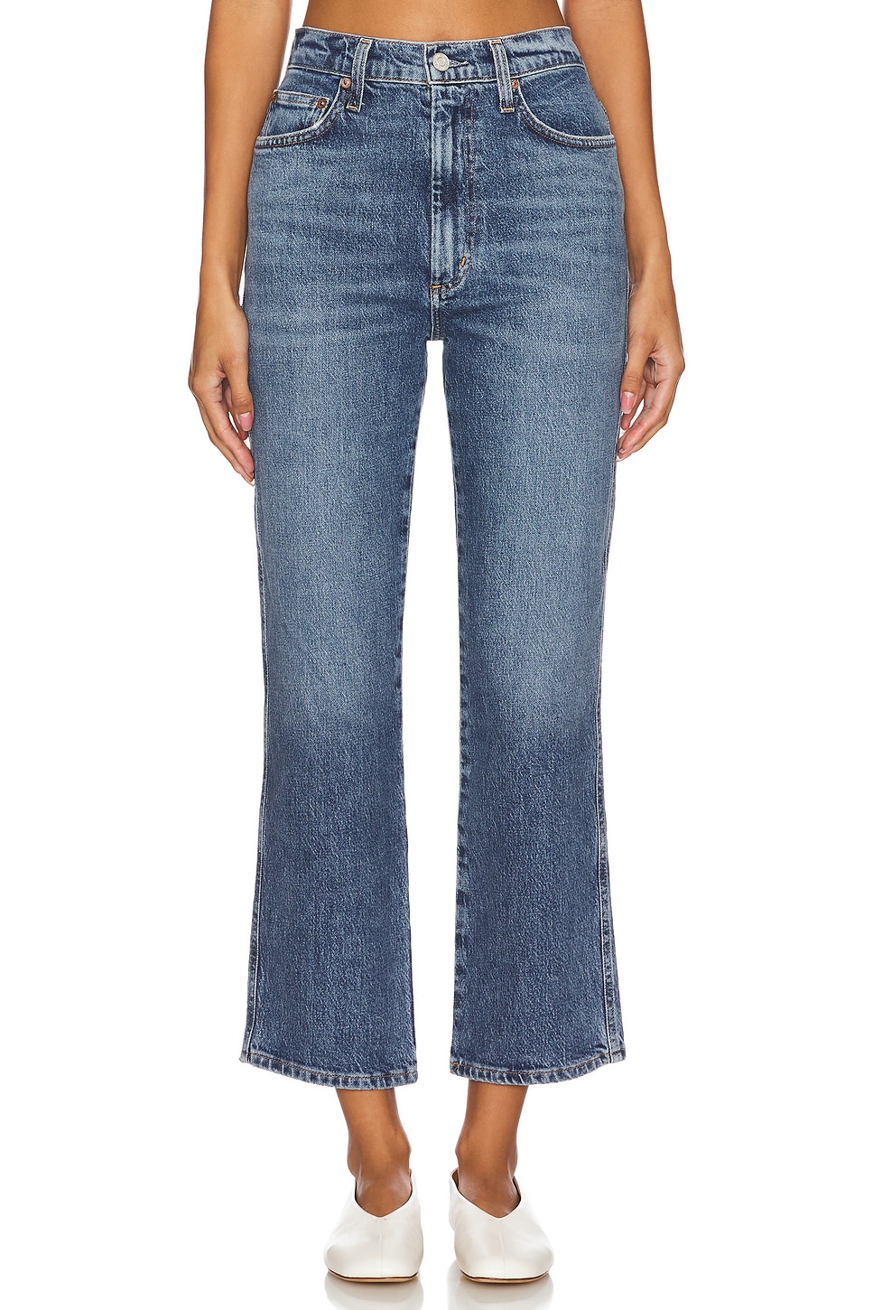 Agolde Pinch Waist High Rise Kick Flare Jeans