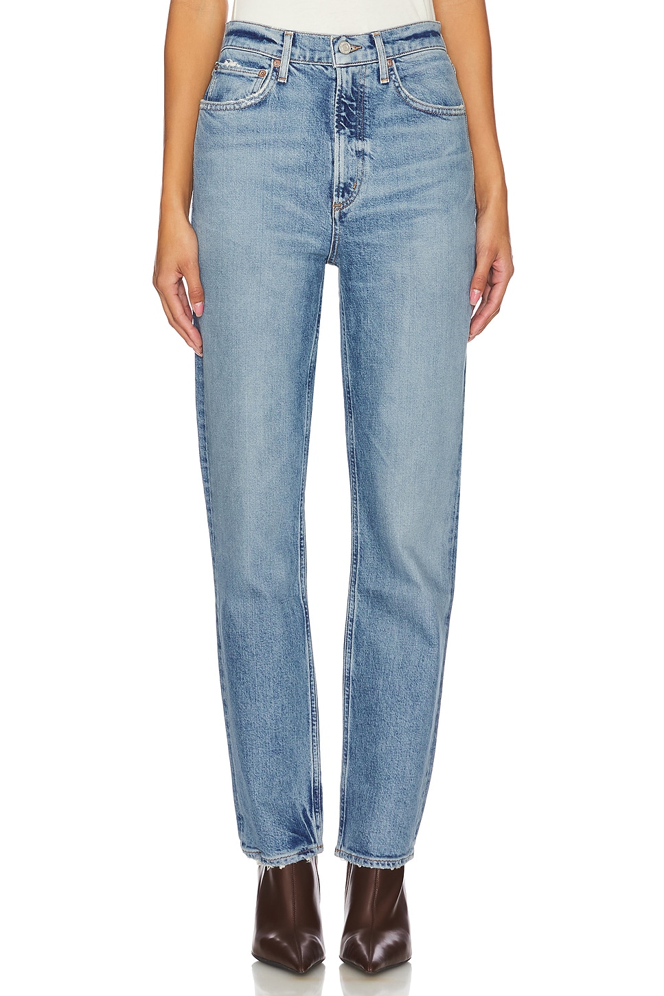 Agolde - High Rise Stovepipe Jeans