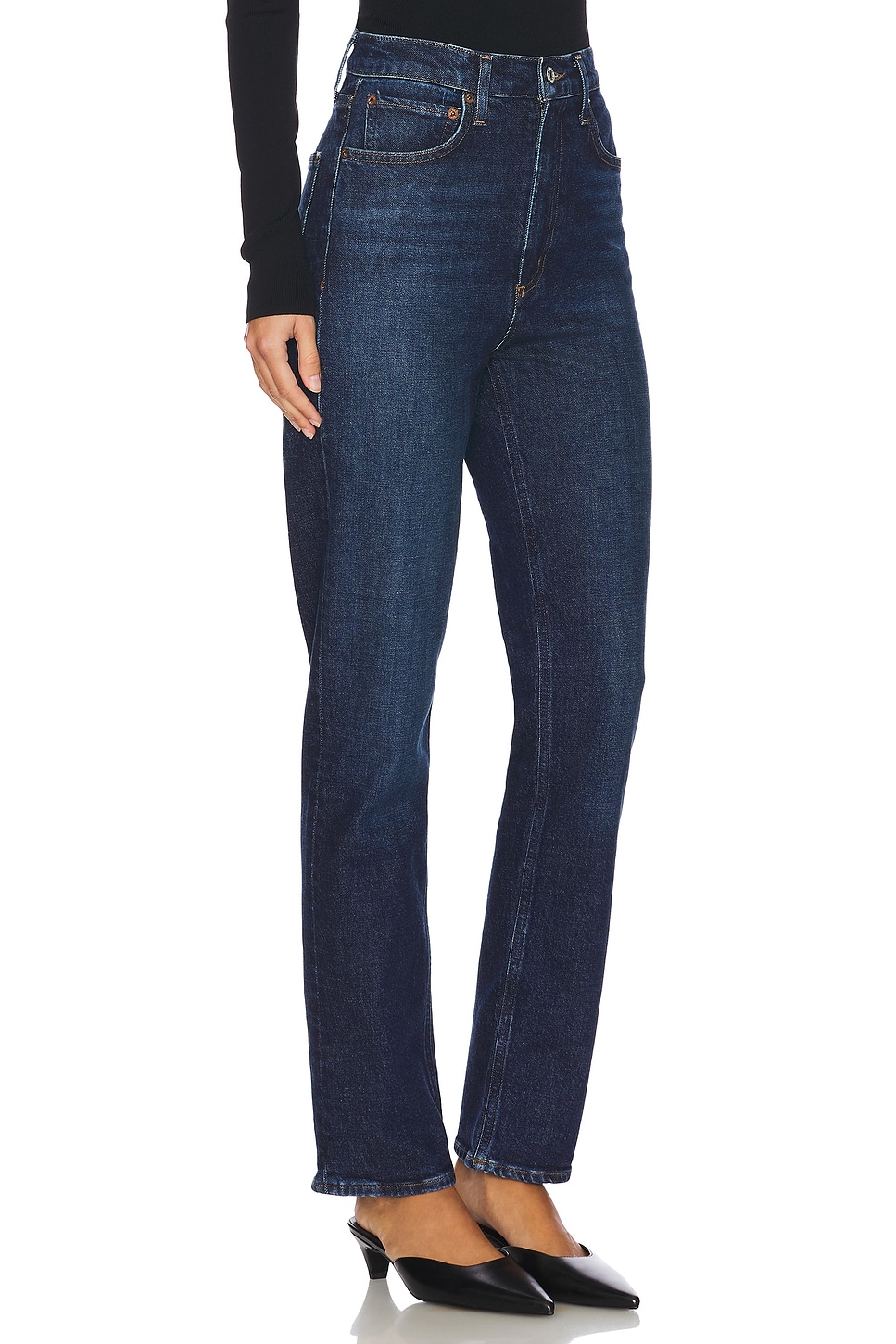 High Rise Stovepipe Jeans - thumbnail 3
