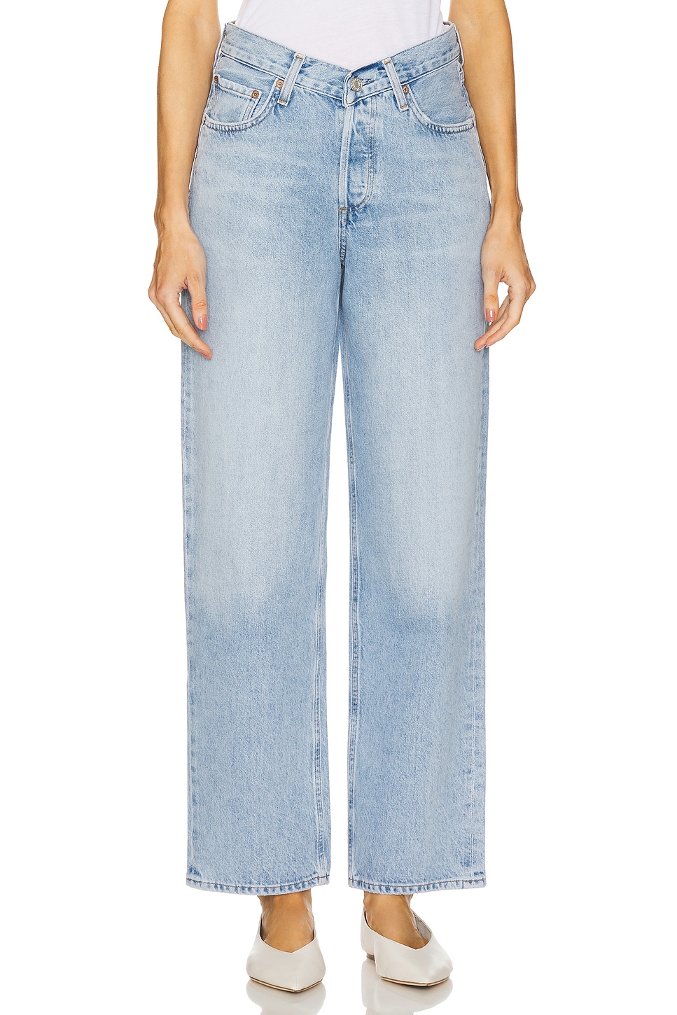 V-waist Baggy Jeans