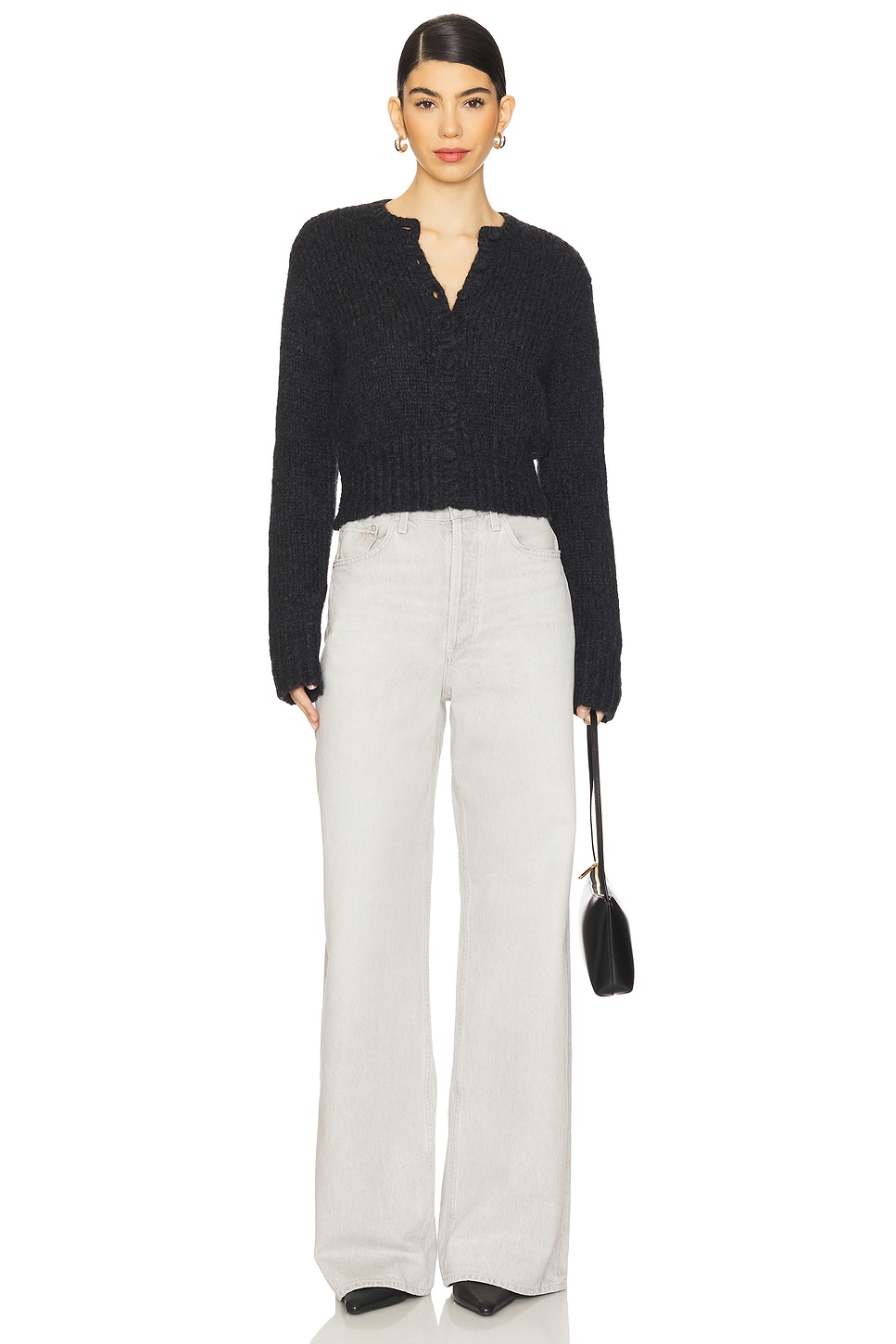 Agolde Dame High Rise Wide Leg Jeans thumbnail