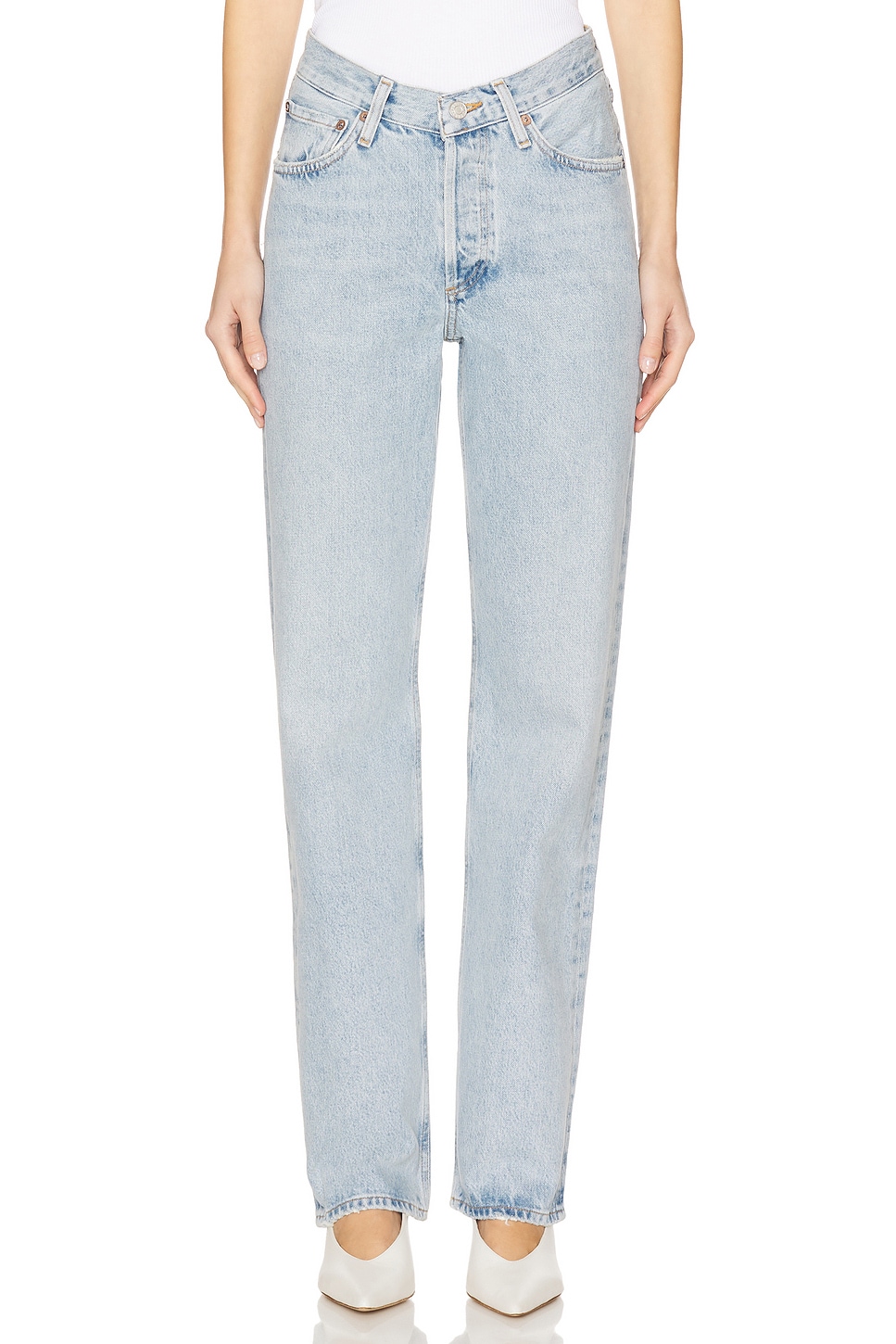 デニム・ジーパン Agolde V Waist Kelly Jeans V-Waist Kelly in Essence – AGOLDE