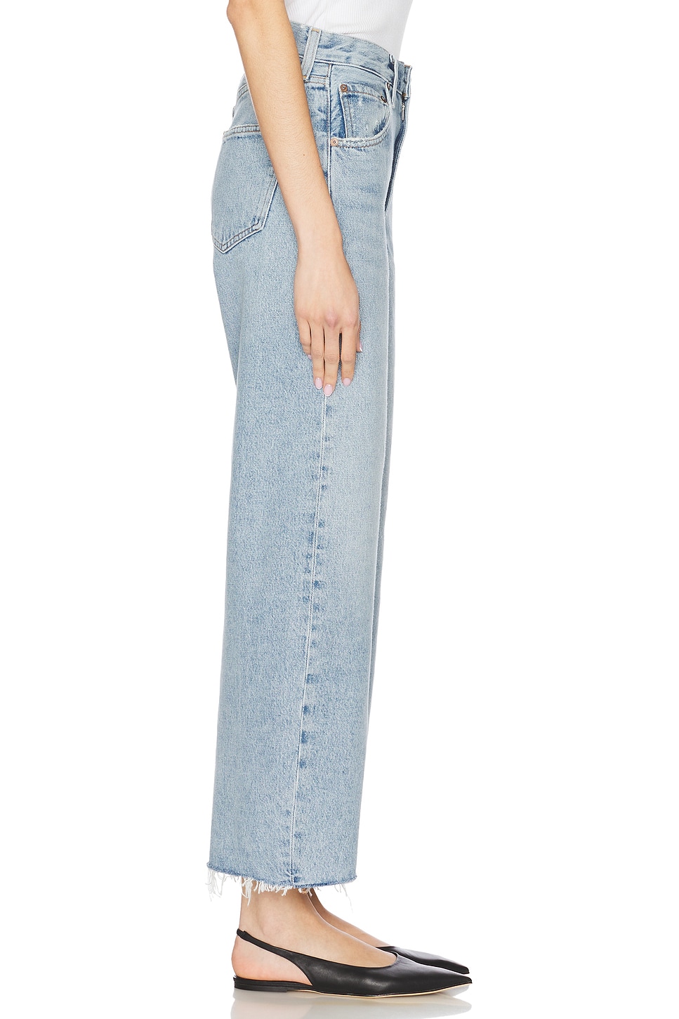 Low Curve Fray Jeans - Thumbnail 3