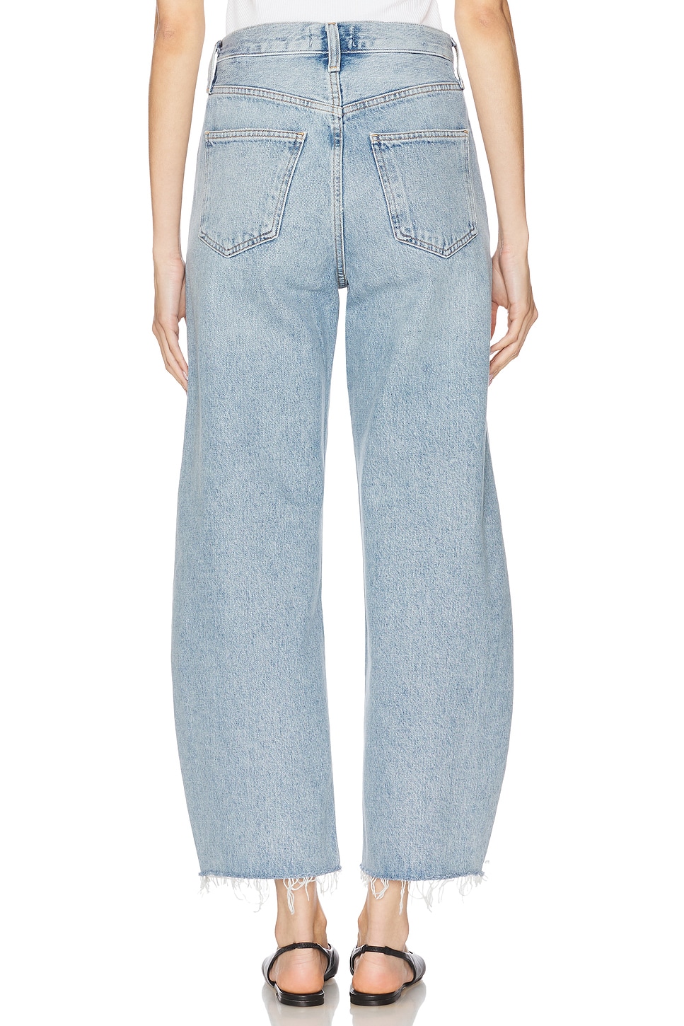 Low Curve Fray Jeans - Thumbnail 4
