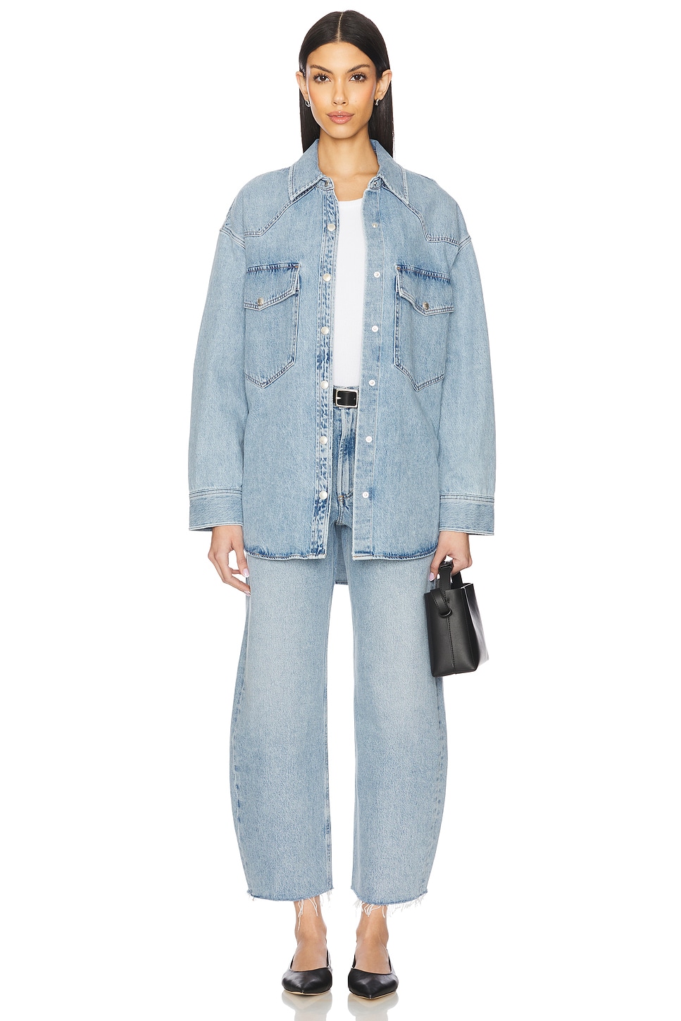 Low Curve Fray Jeans - Thumbnail 5