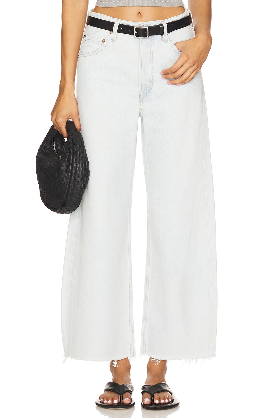 Low Curve Fray Jeans - Thumbnail 1