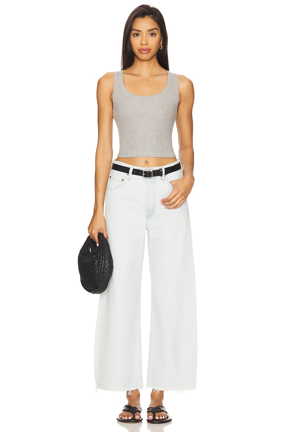Low Curve Fray Jeans - Thumbnail 5