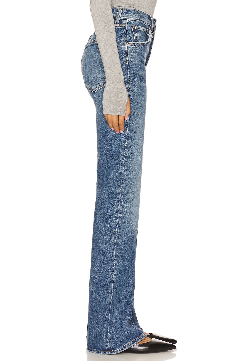 Agolde Mid Rise Kick Boot Jeans thumbnail