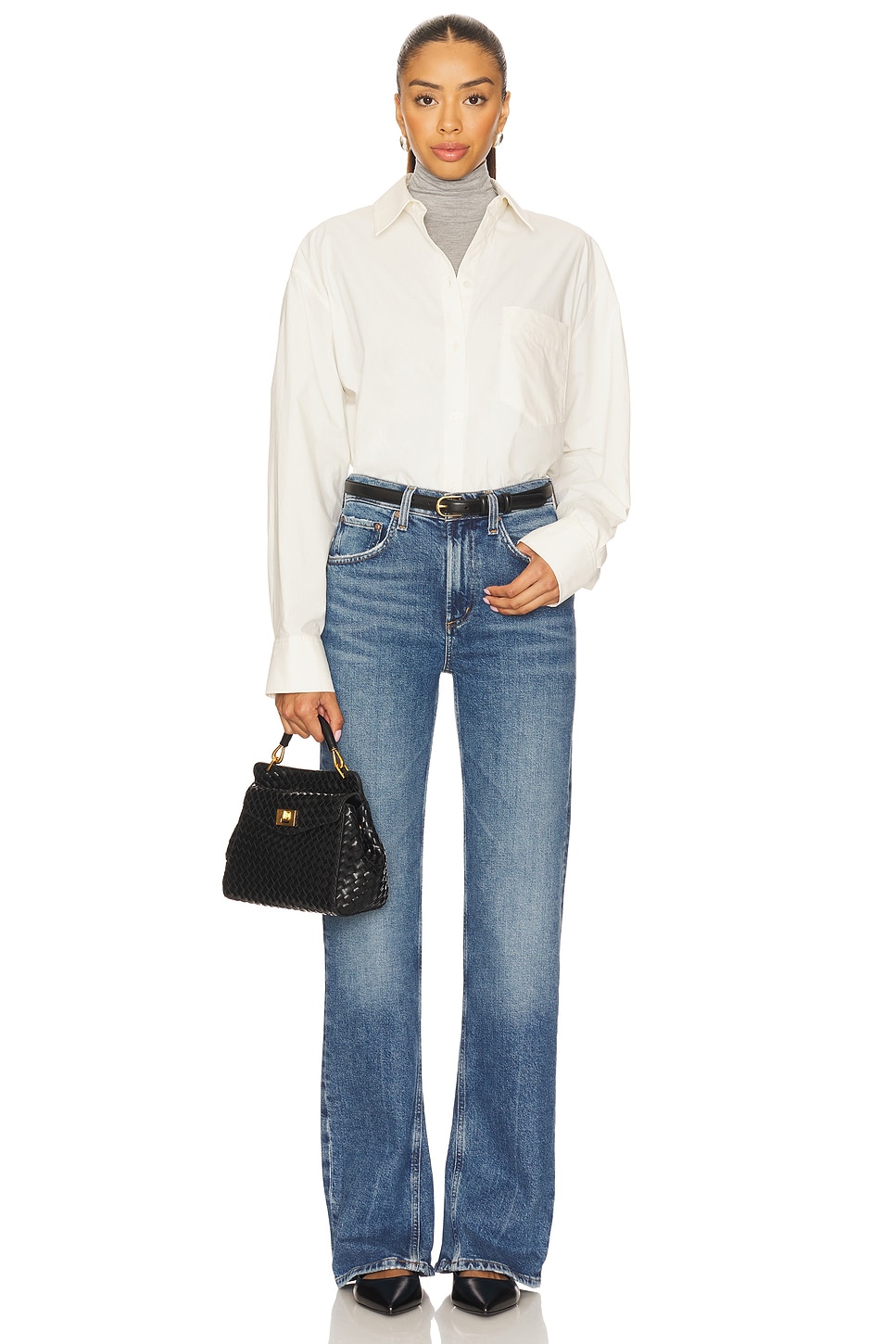 Agolde Mid Rise Kick Boot Jeans thumbnail