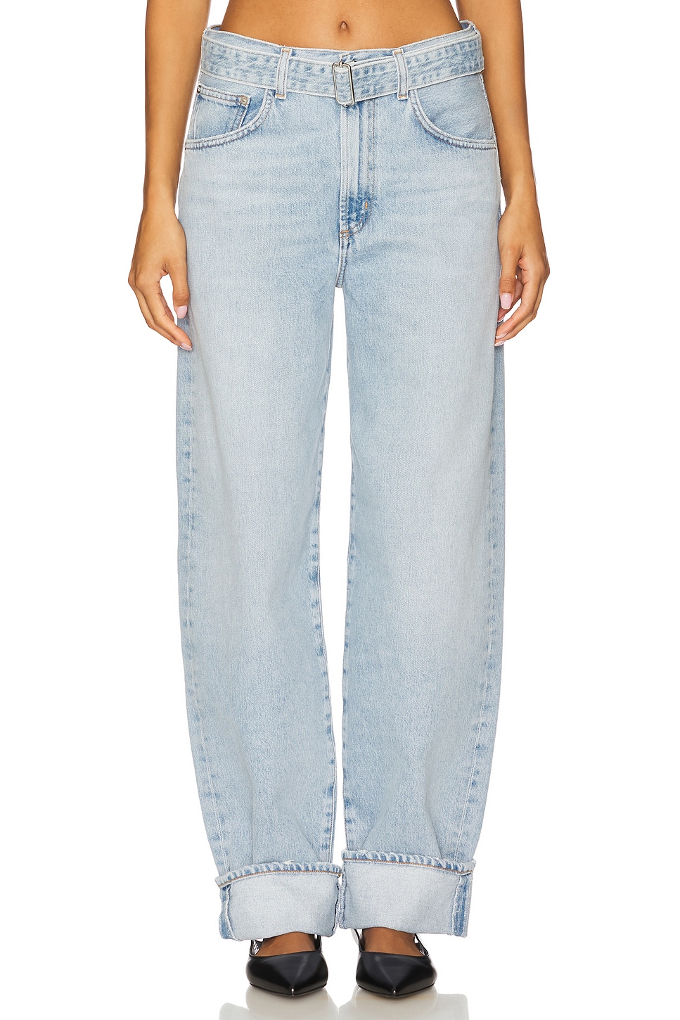 Cuffed Taper Jeans