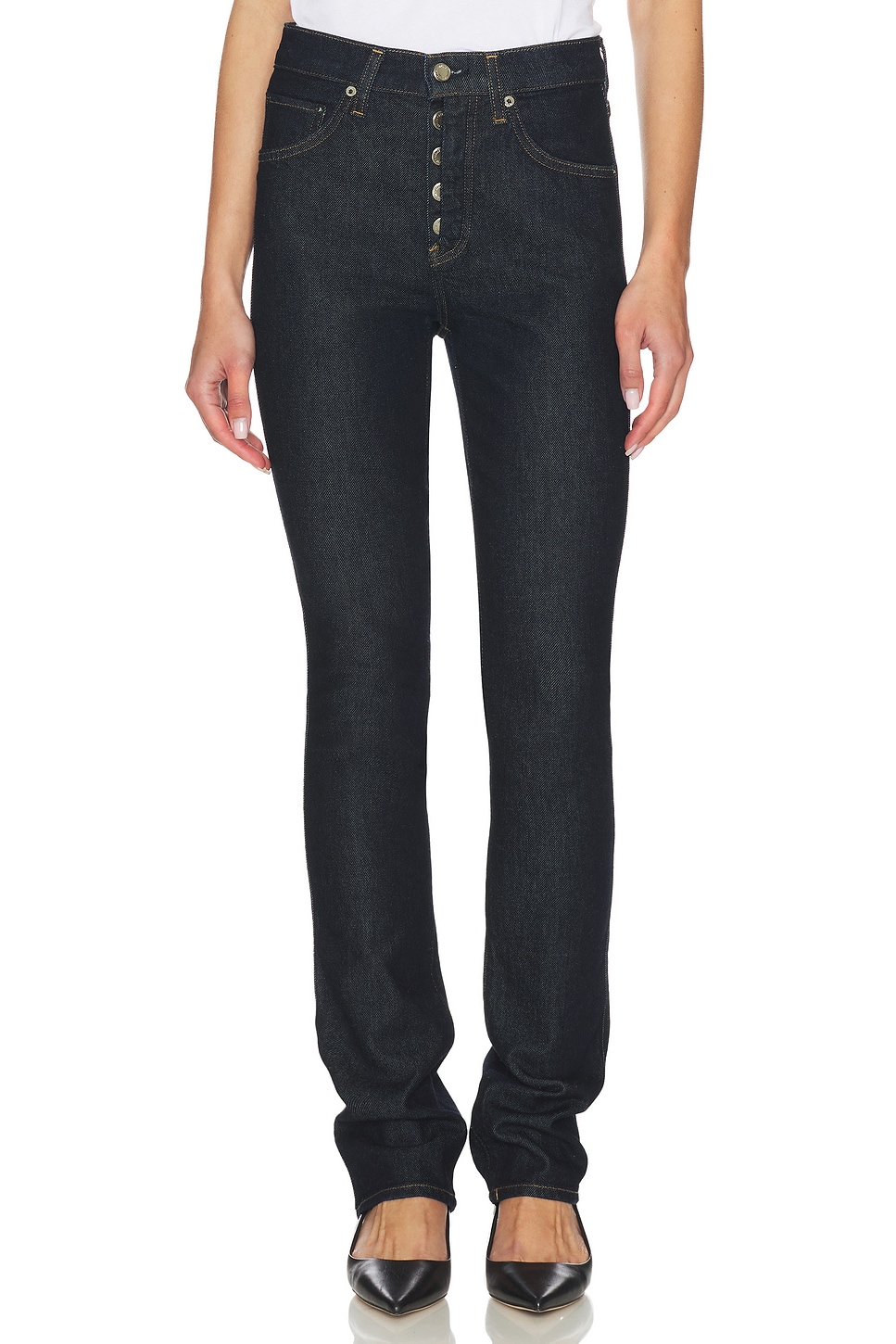 AGOLDE Jetta Stacked Skinny Jeans in Rinse
