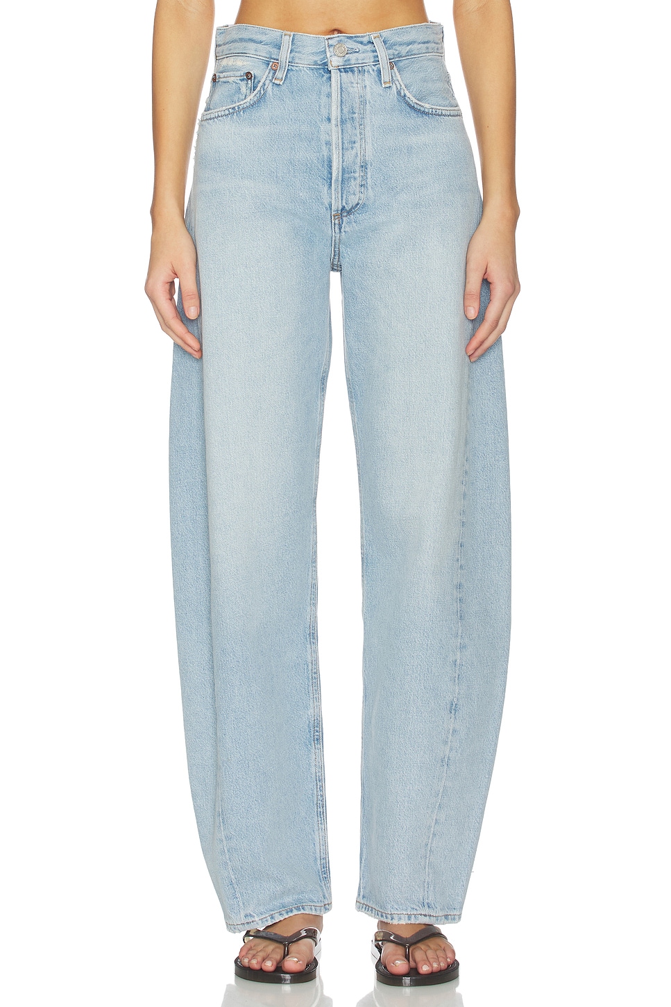 AGOLDE Luna Pieced Jean in Addition | REVOLVE