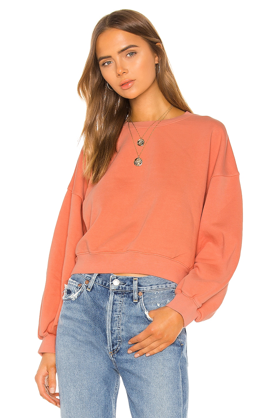 balloon sleeve sweatshirt