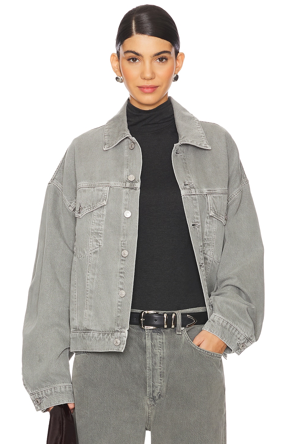 ジャケット AGOLDE SS25 DALTON JACKET (A5043 1652PEN) Agolde Women's Dalton Balloon Denim Jacket | $298.00 | Saint