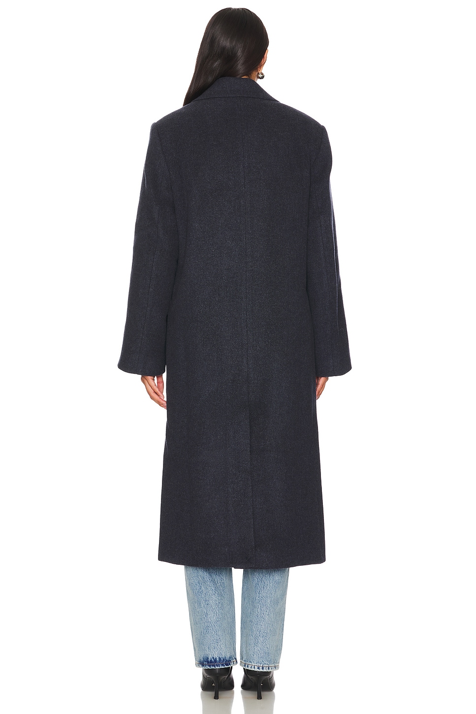 AGOLDE X Shoreditch Ski Club Ria Coat in Blue Note Heather