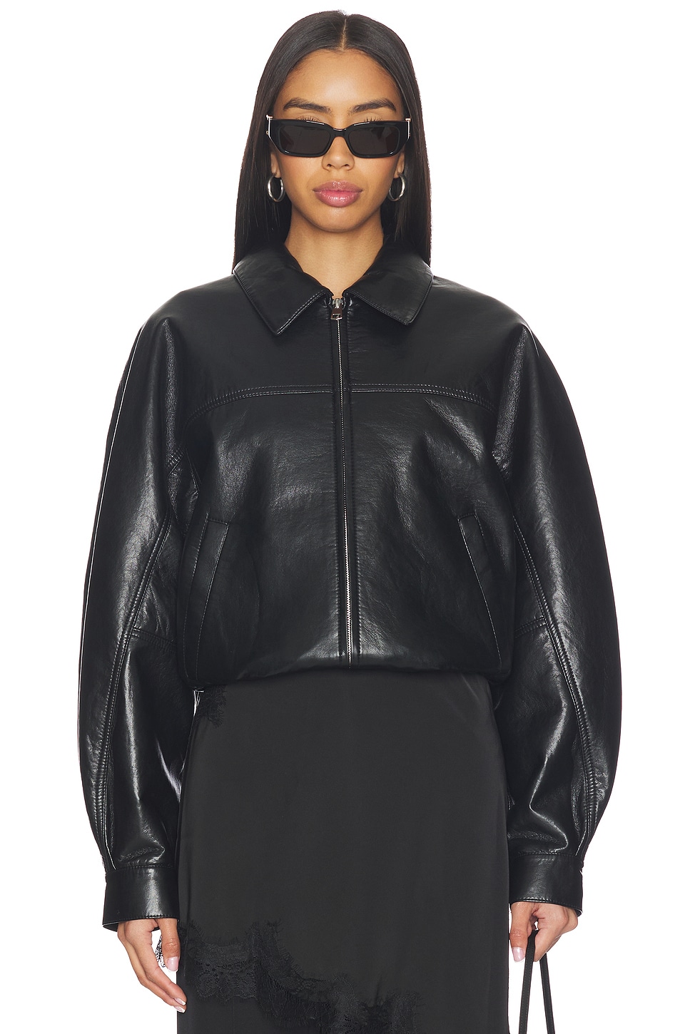 Agolde Dixon Coccon Bomber Jacket thumbnail
