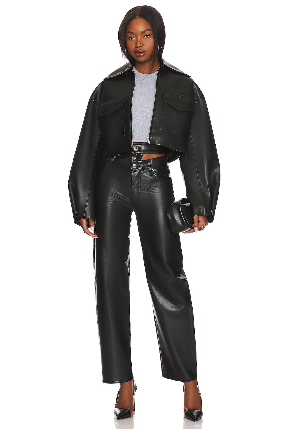 RECTO(A) RECYCLED LEATHER BROKEN WAISTBAND