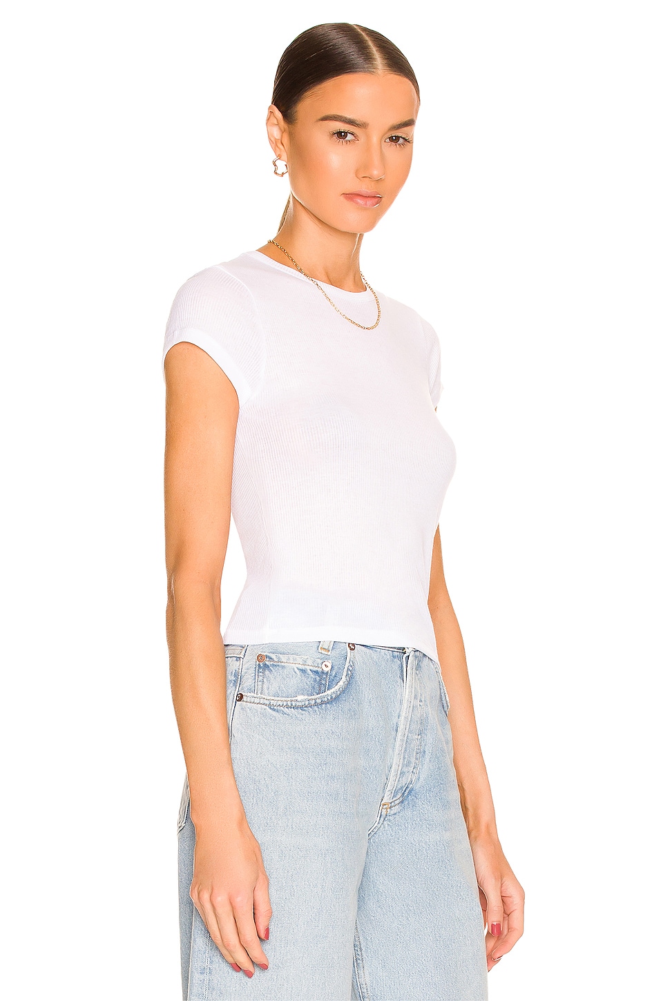 AGOLDE Ren Tee in White