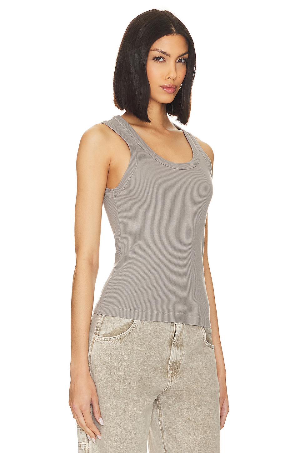 AGOLDE Poppy Tank in Storm Cloud