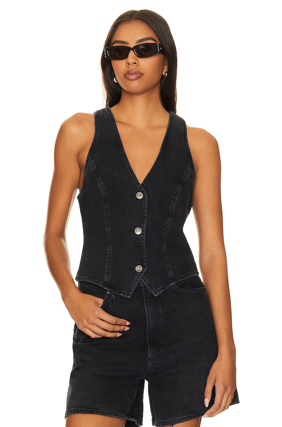 AGOLDE Heller Vest in Spider REVOLVE