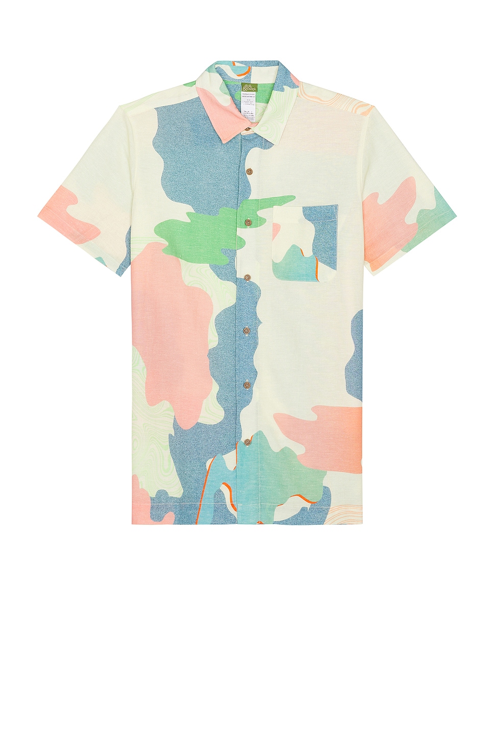 Agua Bendita Jack Shirt in Blue & Cream