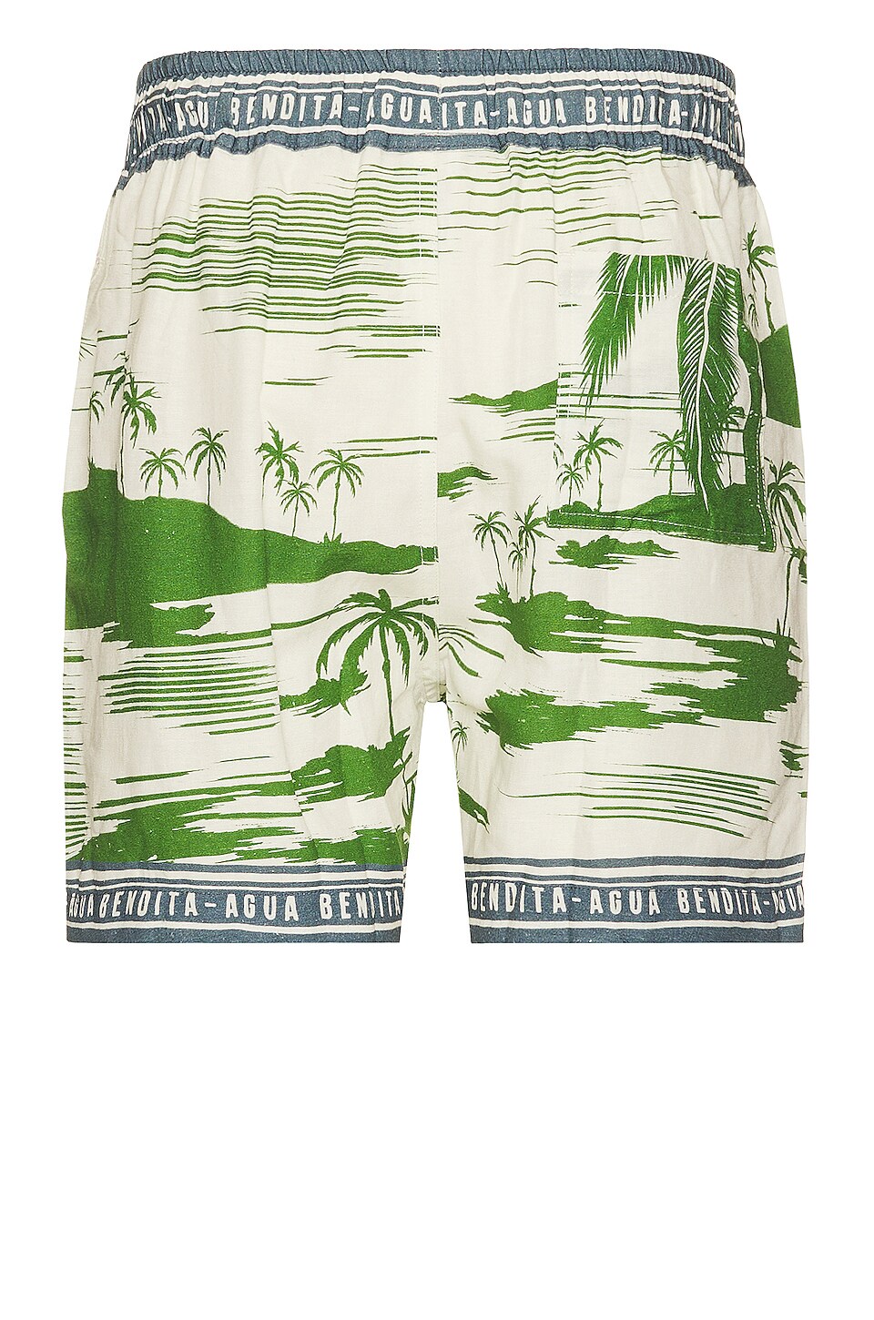 Agua Bendita Cece Honolulu Swim Shorts in Ivory