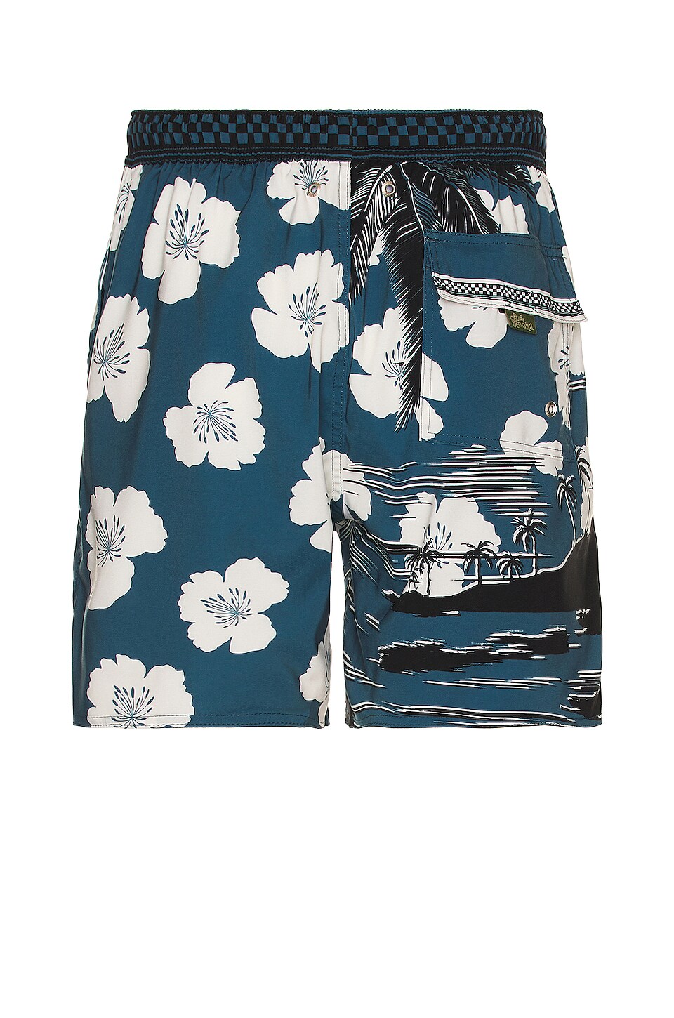 Agua Bendita Joe Honolulu Swim Shorts in Blue