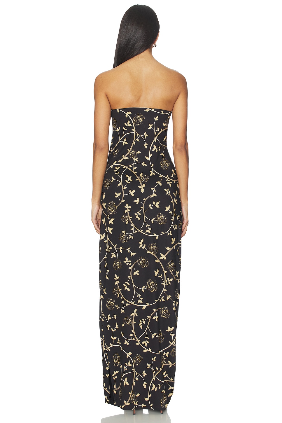 brown and black floral dress Lace Trim Midi open back Conservative Dress Size:0 - XXS Kyle Richards explains why