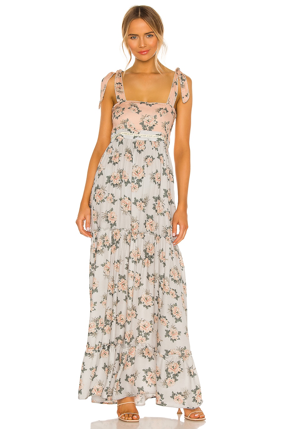 Agua Bendita Helina Zola Maxi Dress in Blue | REVOLVE