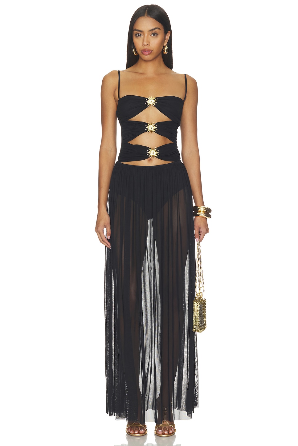 agua bendita black dress Agua Bendita Meeg Solstice Dress in Black