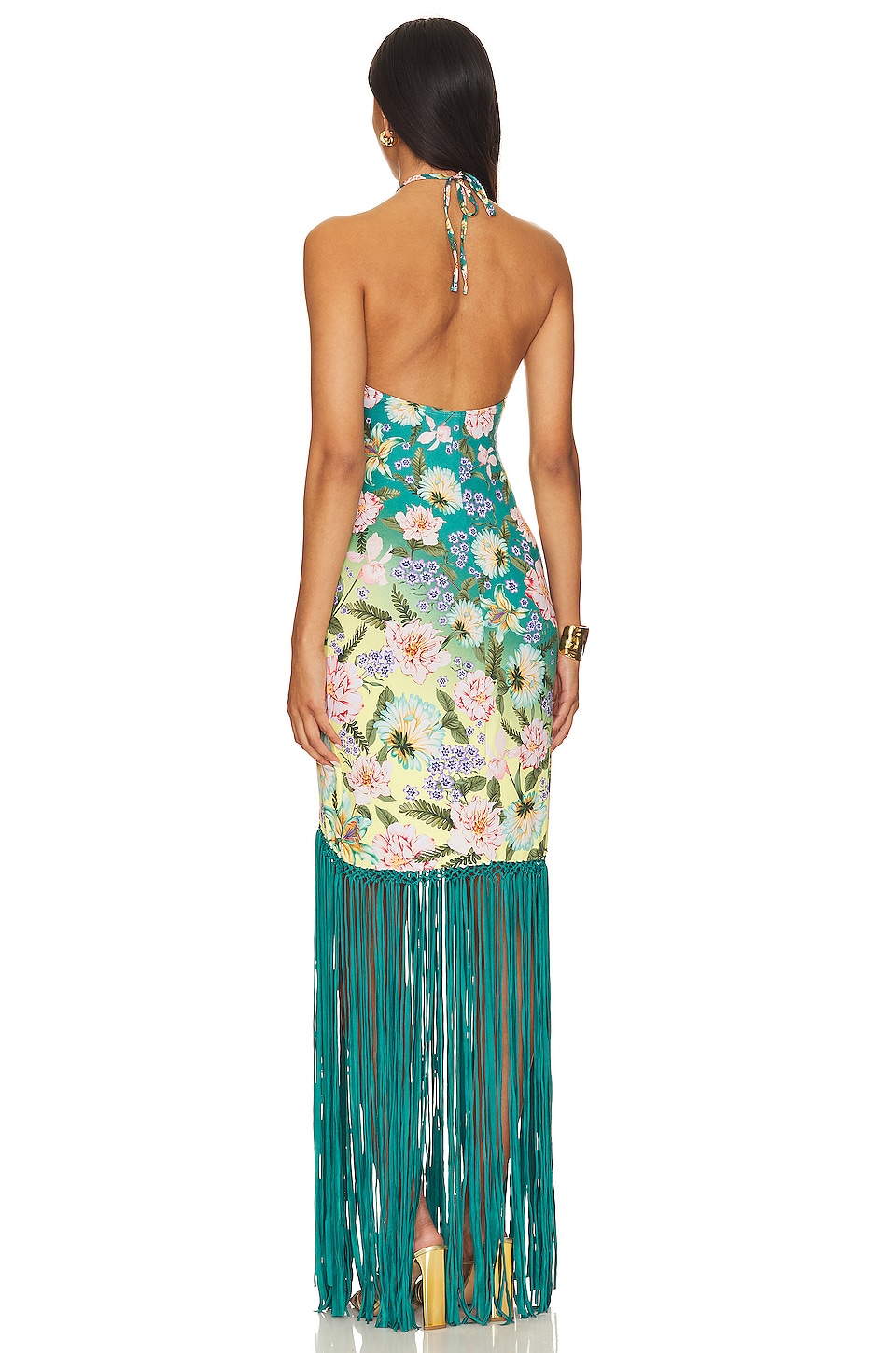 cowl neck jersey dress Jersey Cowl Neck Backless Maxi Dress in Espresso main image 0