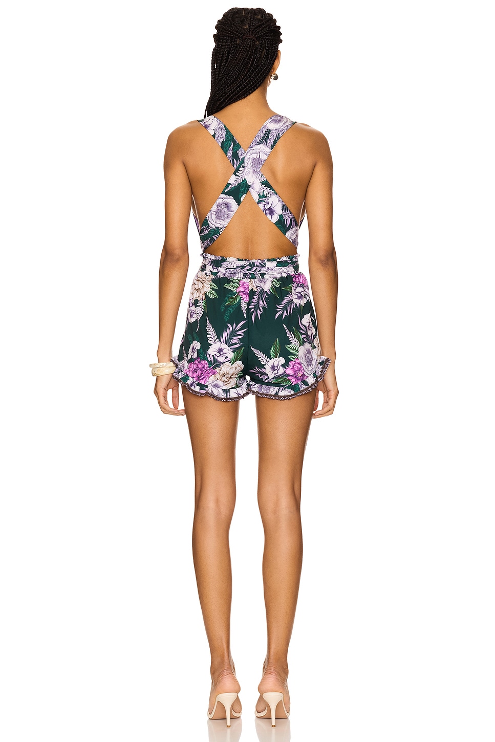 Agua Bendita x REVOLVE Naomi Romper in Wild Floral | REVOLVE