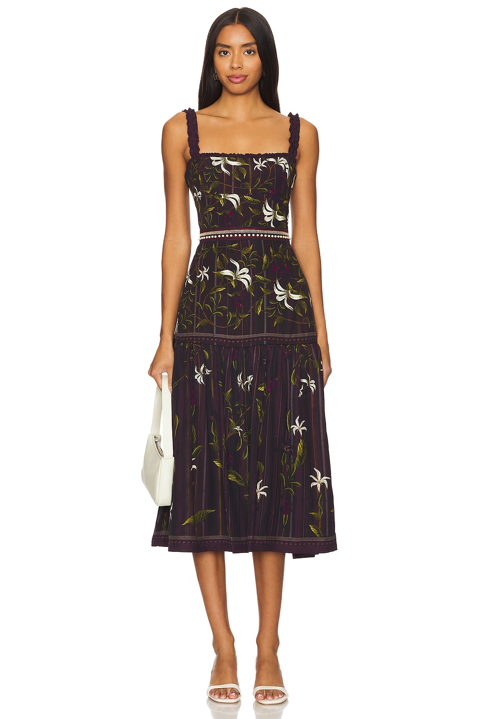 agua by agua bendita nispero midi dress Agua Bendita Women's Nispero Moriche Midi Dress