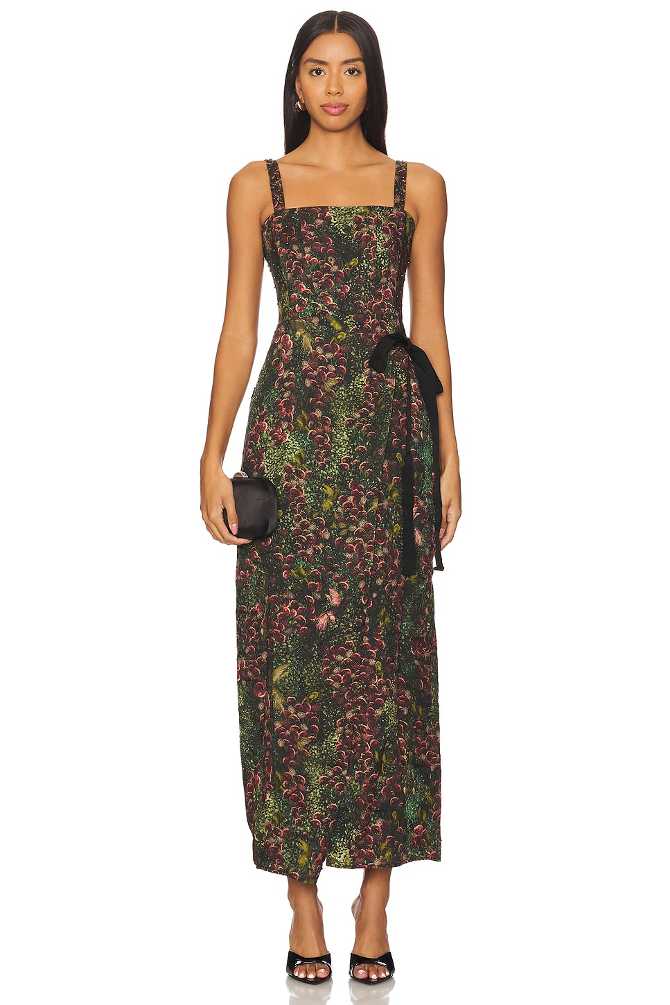 agua by agua bendita cinfila printed linen maxi dress Agua by Agua Bendita Lima Valle Dress in Blue