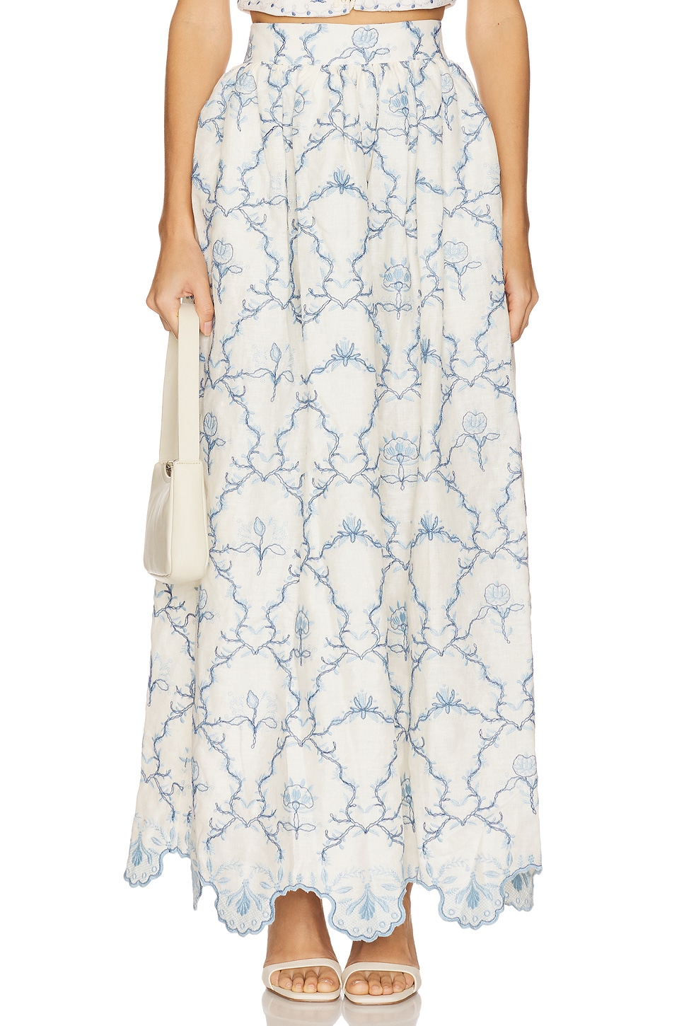 Agua by Agua Bendita Tangelo Maxi Skirt in Multicolor | REVOLVE