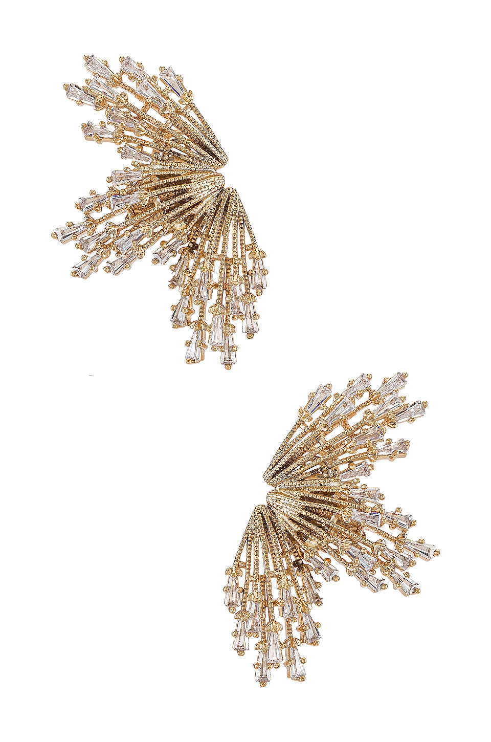 Anton Heunis Sun Rays Earrings in Gold | REVOLVE