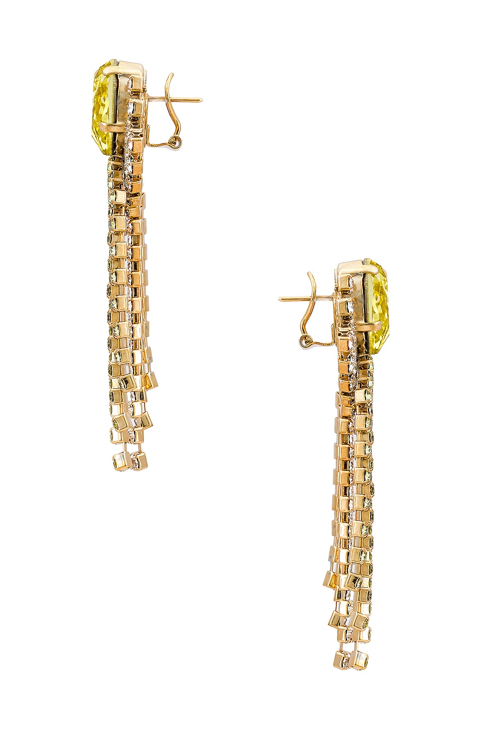 Anton Heunis Laced Jonquil Chandelier Earrings in Gold