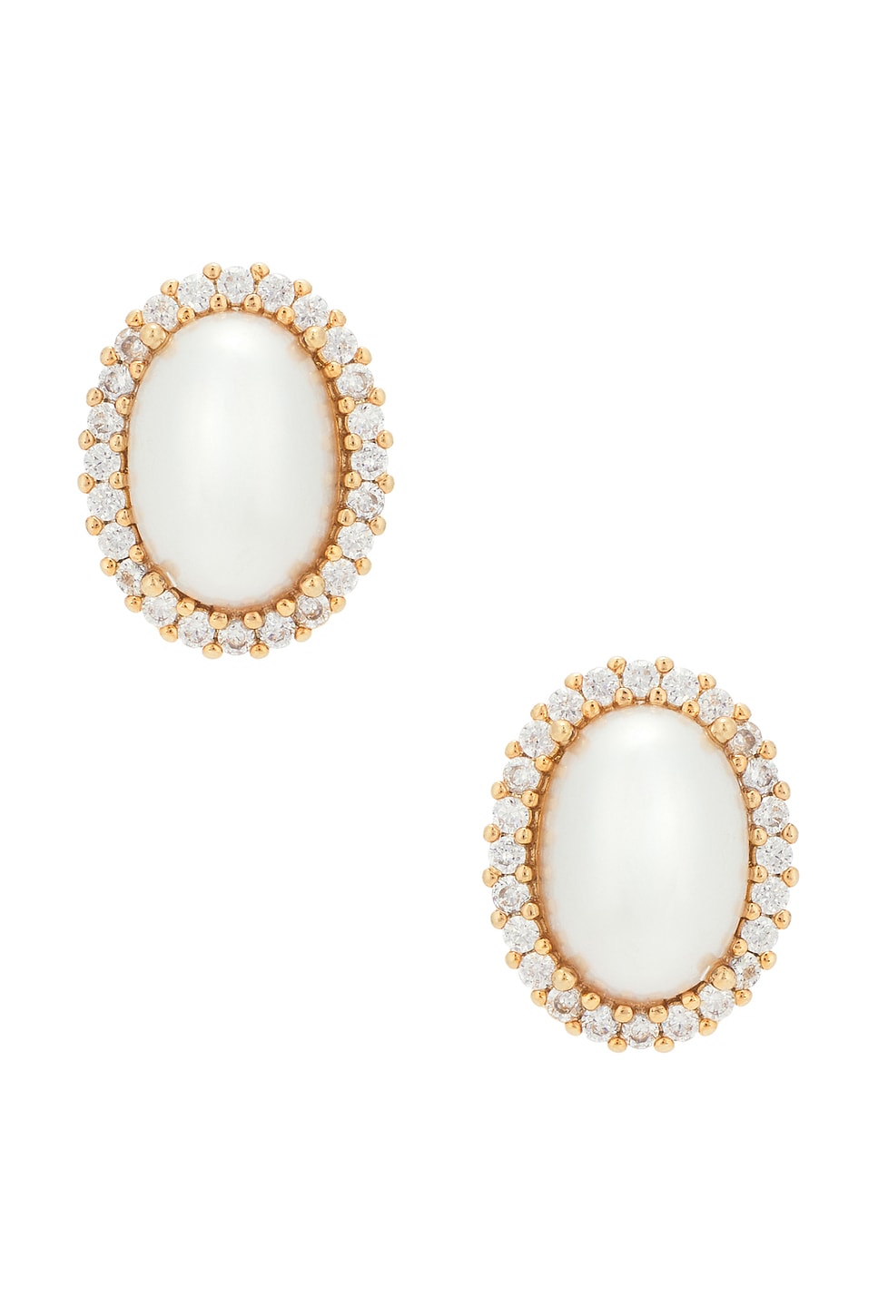 Omega Clasp Oval Stud