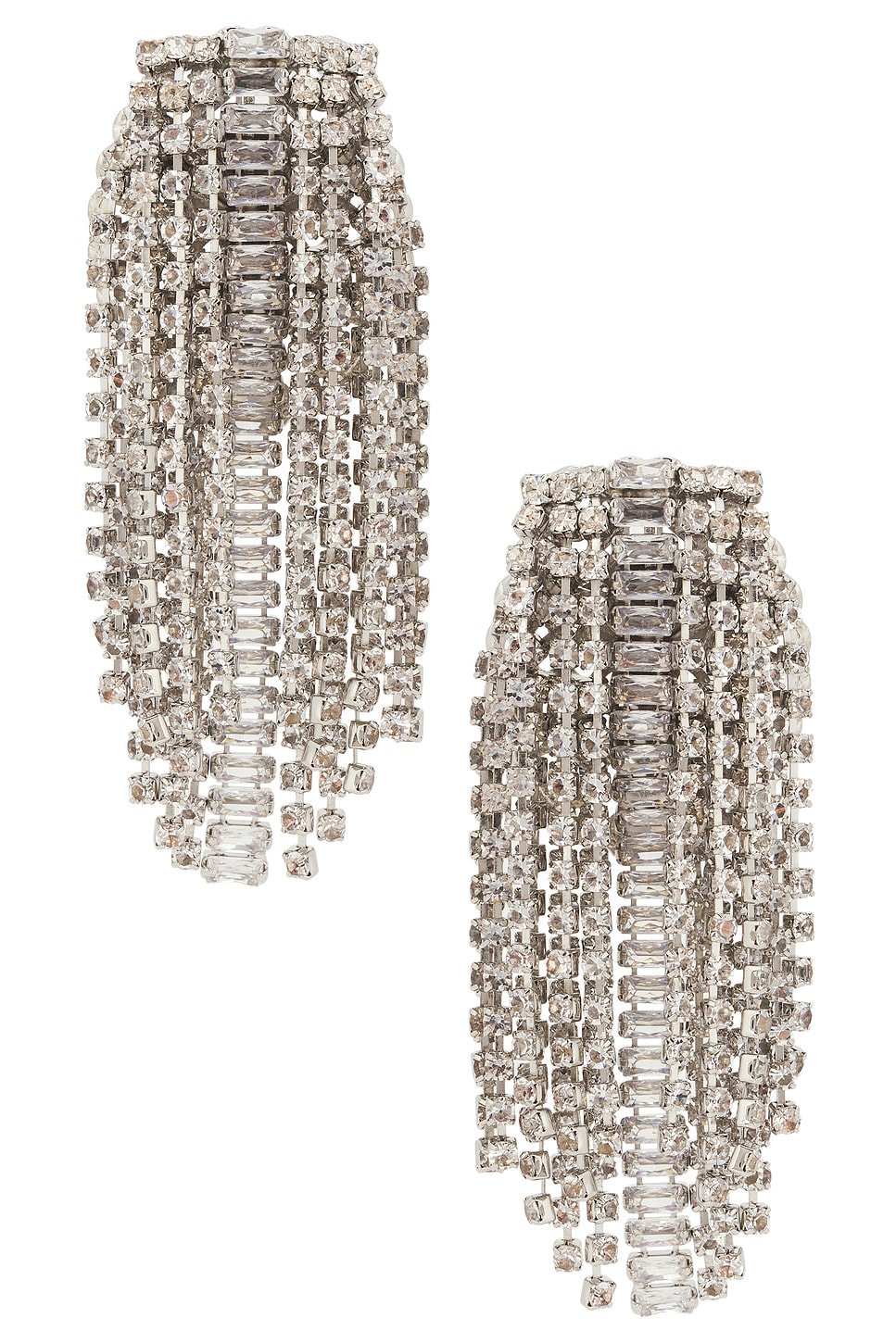 Omega Clasp Chandelier Brooch Earrings