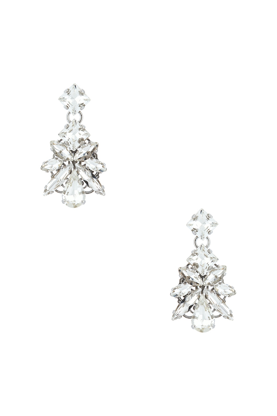 Pixel Post With Leaves Pendant Earrings