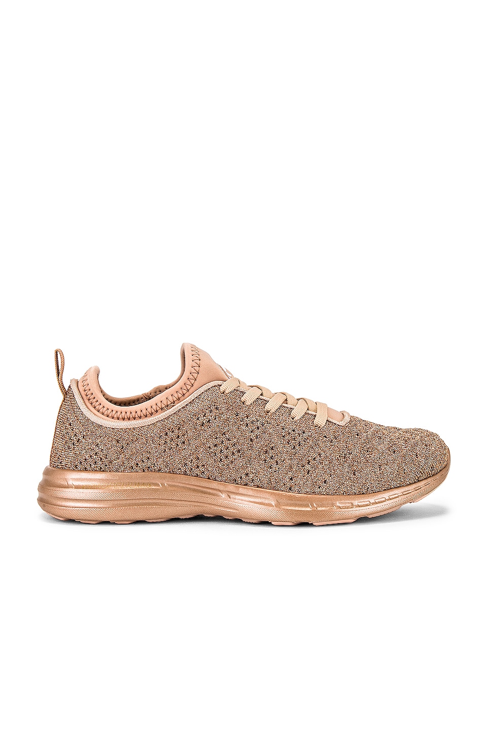 APL: Athletic Propulsion Labs TechLoom Phantom Sneaker in Rose Gold u0026 White  | REVOLVE