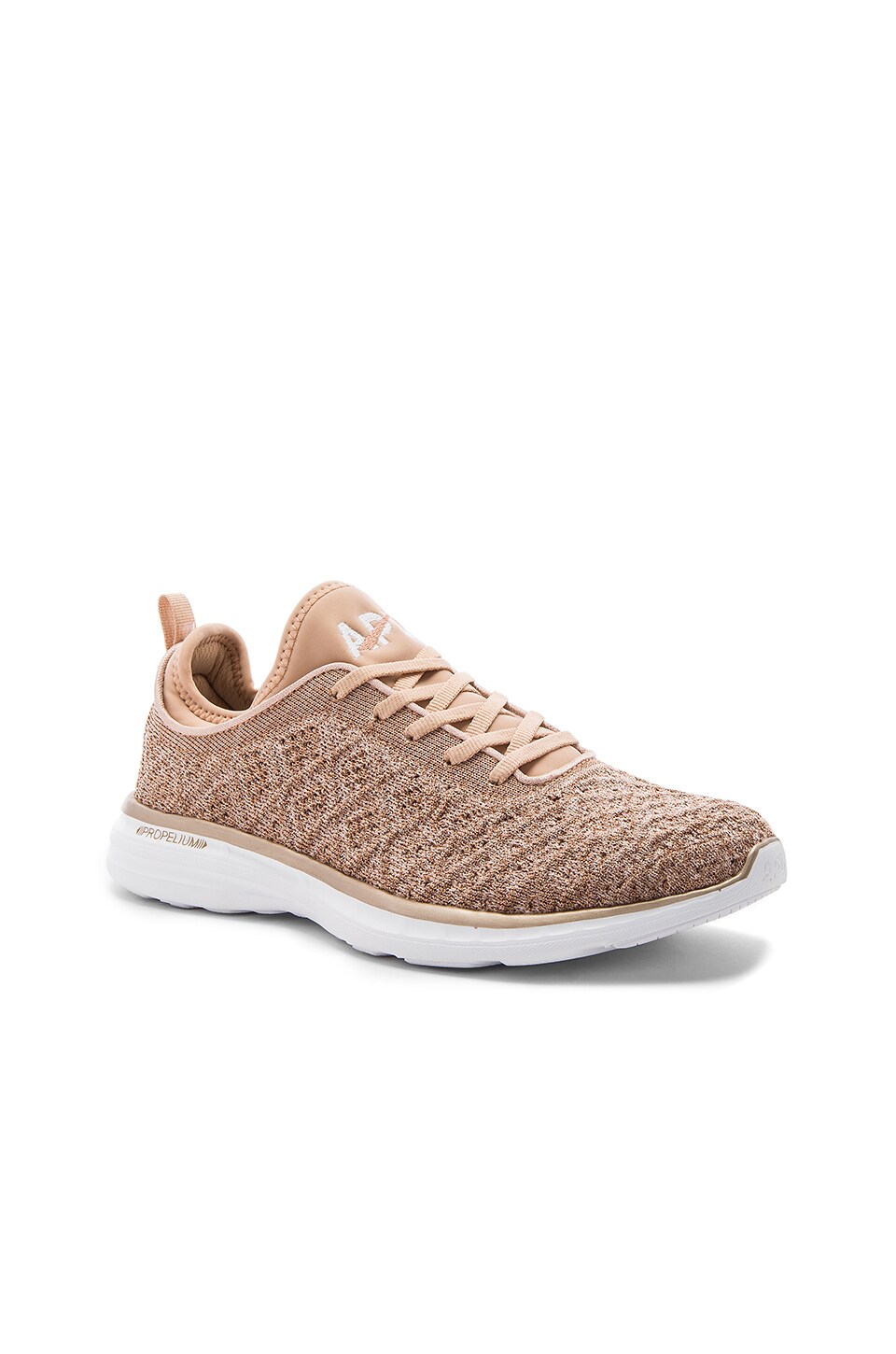 APL: Athletic Propulsion Labs Techloom Phantom Sneaker in Rose Gold