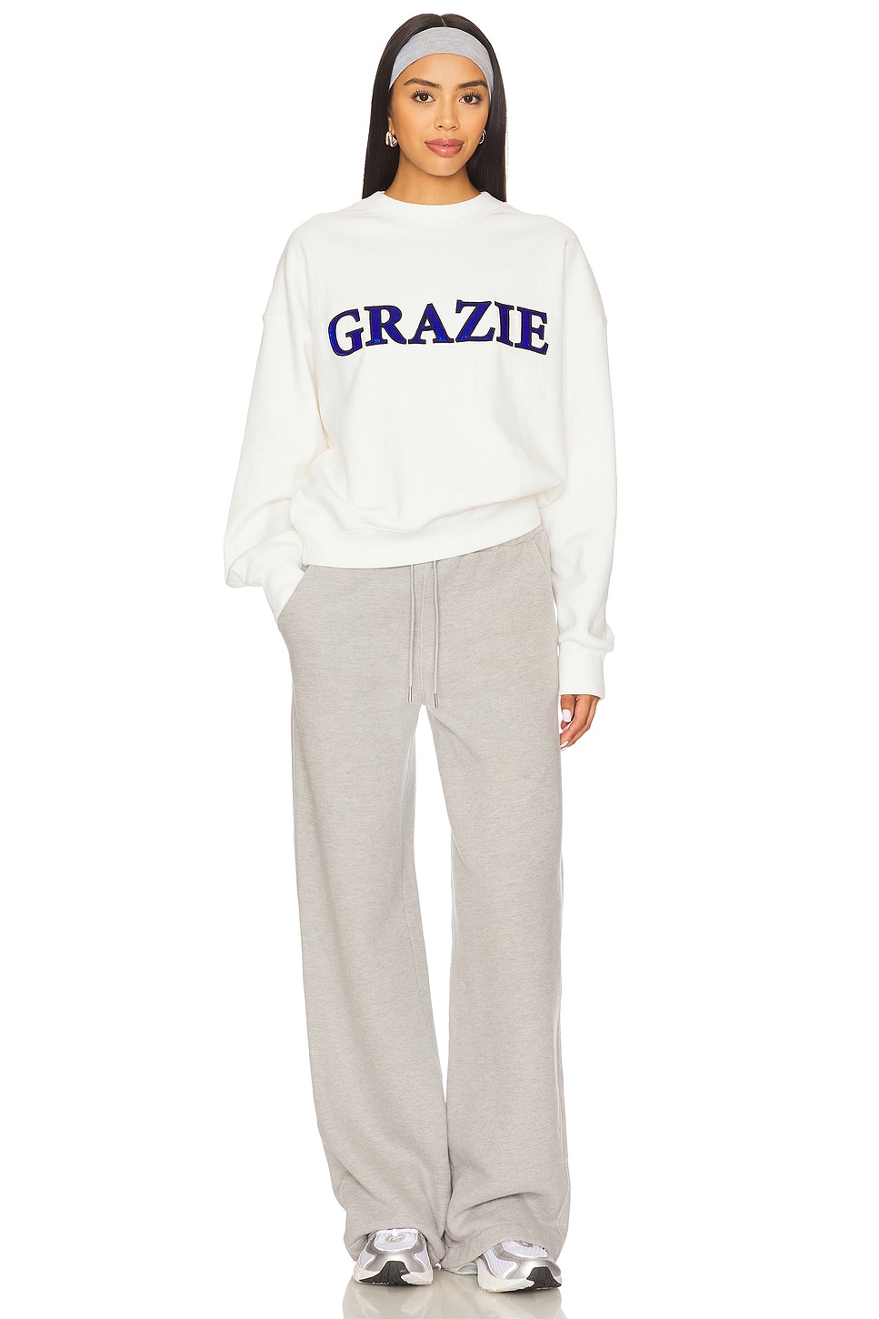 Araminta James Grazie Sweatshirt in Warm White | REVOLVE
