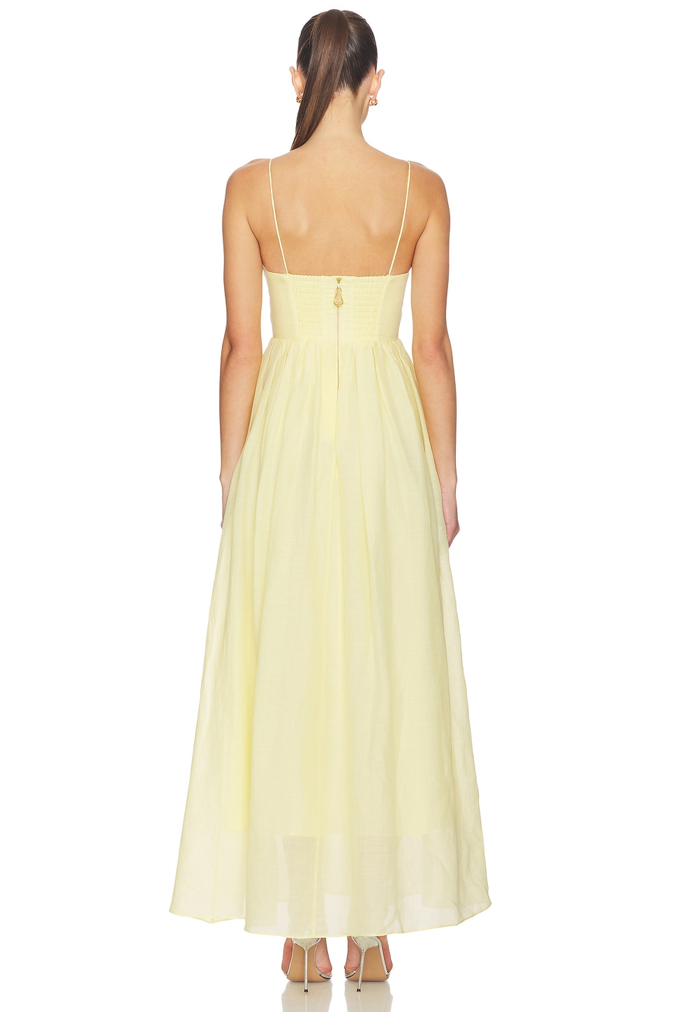 avalie plum purple tiered bustier maxi dress Embellished Bandeau Ruffle Maxi Dress in Plum - 6