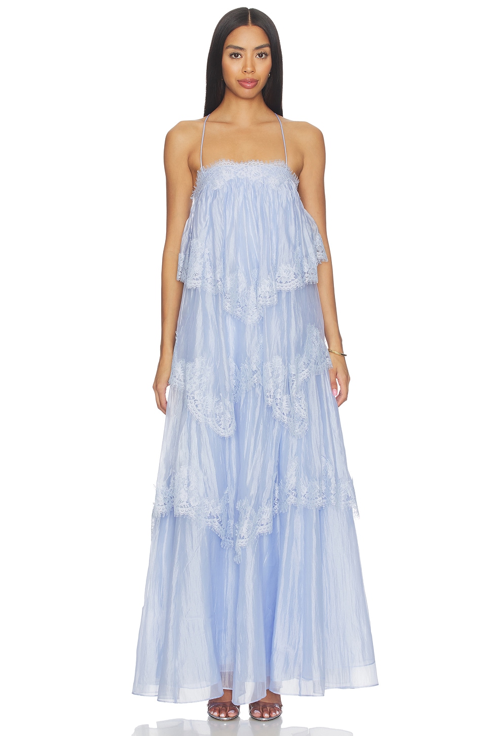 Aje Ophelia Lace Gown in French Blue | REVOLVE
