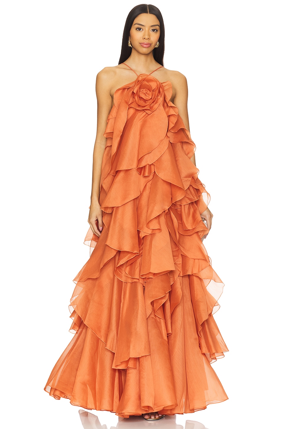 【Aje】Pandorea Layered Maxi Dress/ホルターネック/フリル Aje Pandorea Layered Maxi Dress | Shopbop