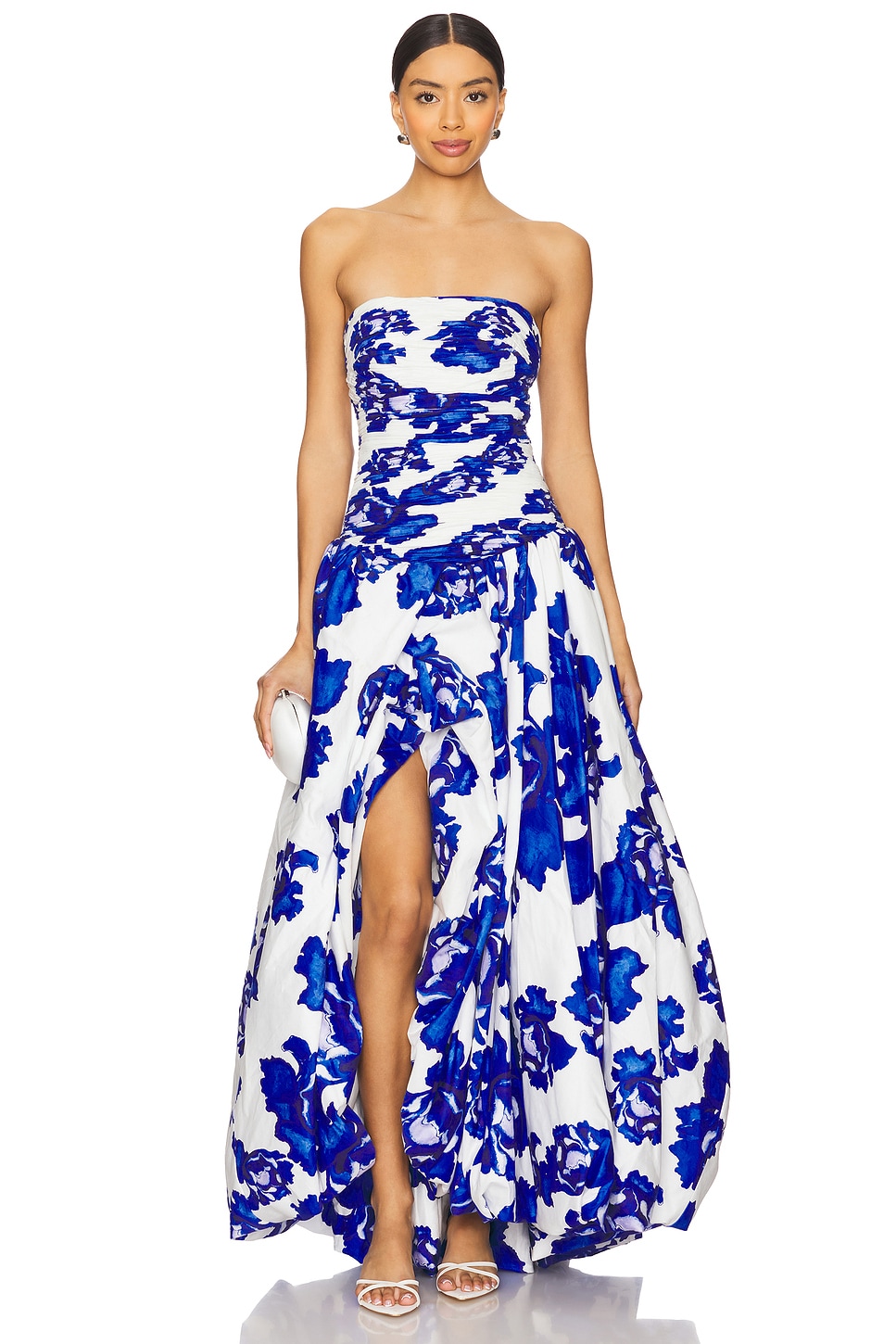 【AJE】コバルトブルーシャーリングドレスBehold Maxi Dress Aje Behold Maxi Dress in Boldly Blooming Cobalt | REVOLVE