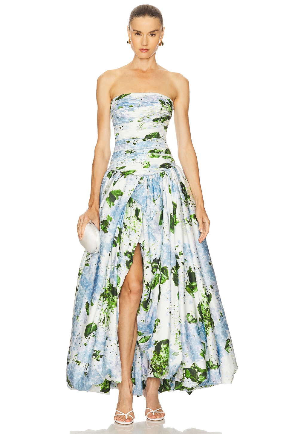 Aje ROBE MAXI BEHOLD en Blue Hydrangea REVOLVE